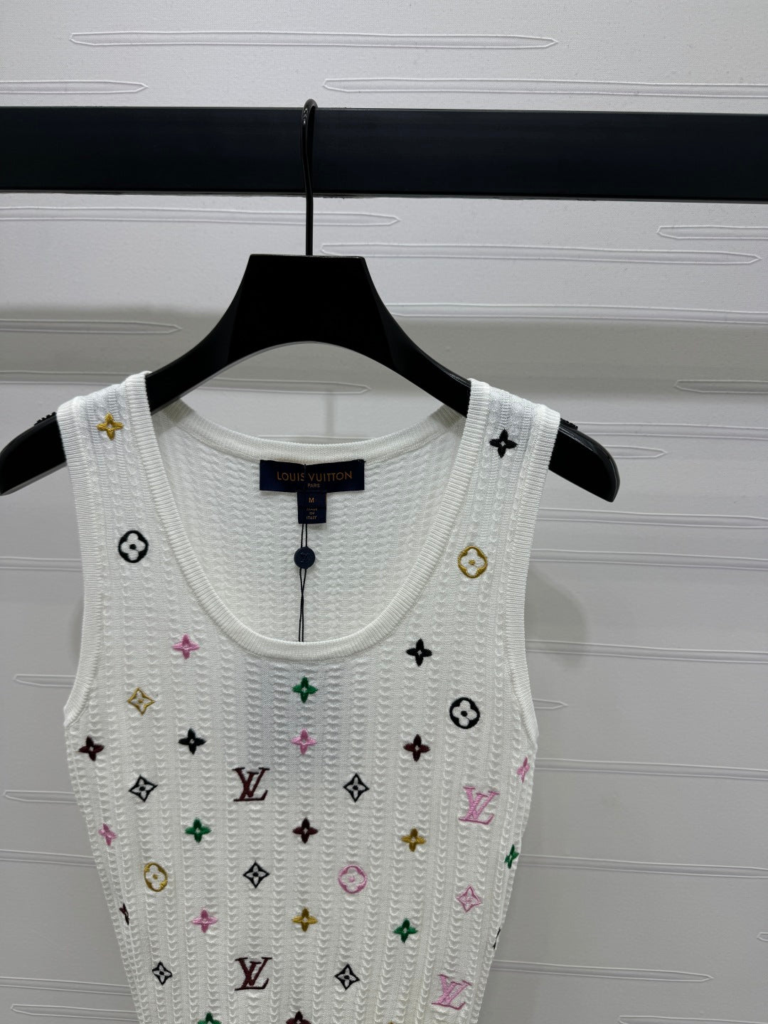 LOUIS VUITTON LV 25S EMBROIDERED KNIT TANK TOP 264272