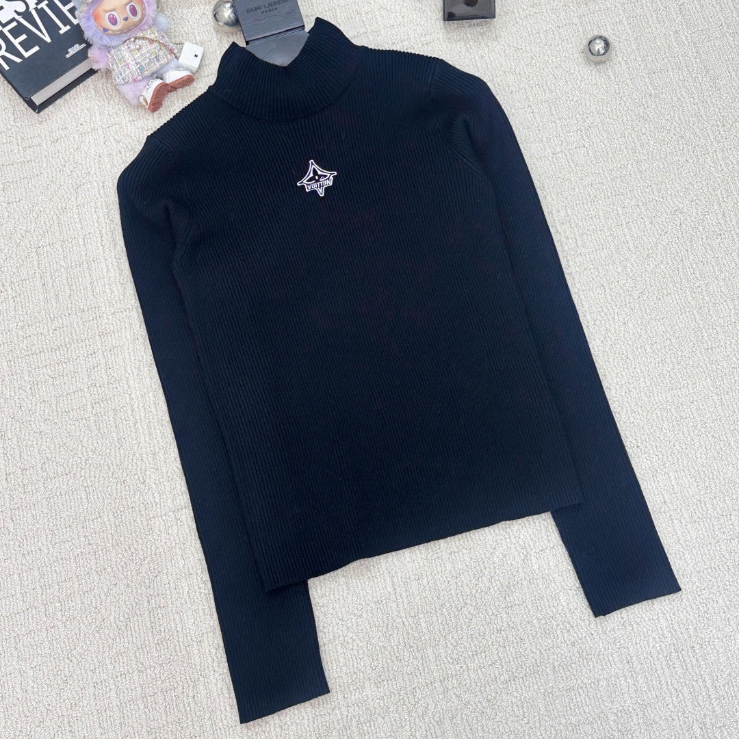 LOUIS VUITTON LV 25S LOGO-EMBROIDERED SWEATER 0073