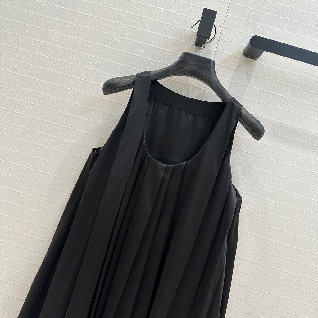 Loewe Dress Black Polyester Fiber