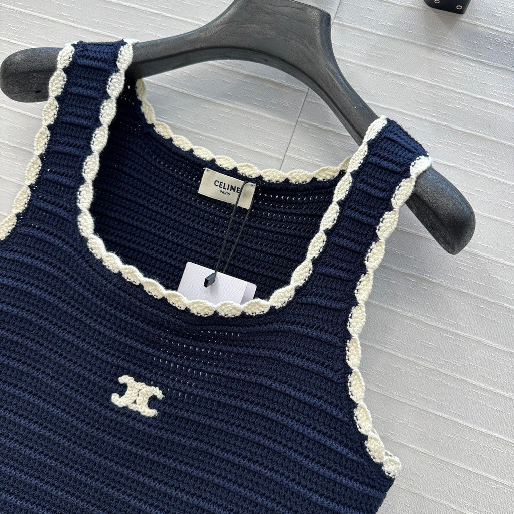 CELINE SLEEVELESS KNIT TOP 268312