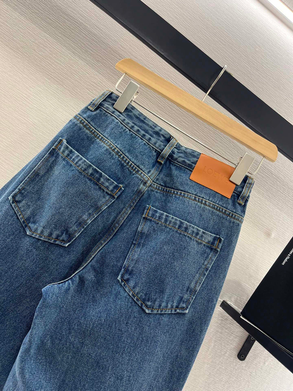 LOEW 25S STRAIGHT LEG JEANS DENIM EMBROIDERED LOGO 263361