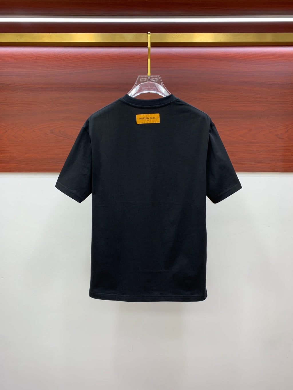 LOUIS VUITTON LV T-SHIRT IN BLACK COTTON STYLIZED LOGO 238873