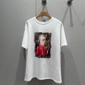 Loewe 25 Printed Round Neck Short Sleeve T-shirt White Cotton 215607