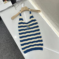 LW 25S HALTER NECK KNIT TOP 265546