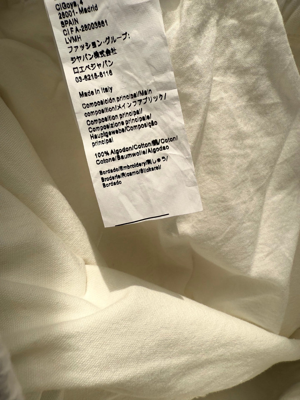 Loewe Set Ivory Cotton